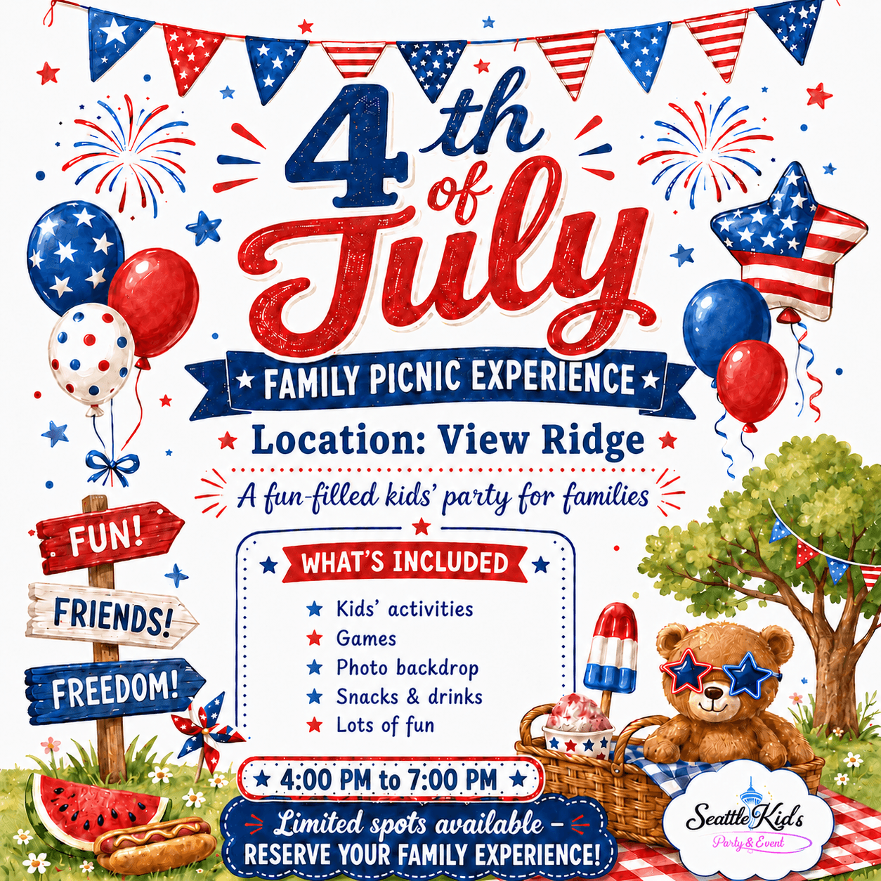 🎆 4th of July Picnic Experience