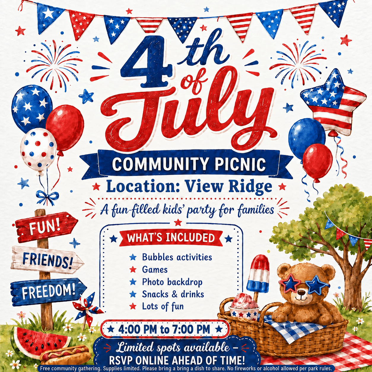 4th of July Community Picnic!