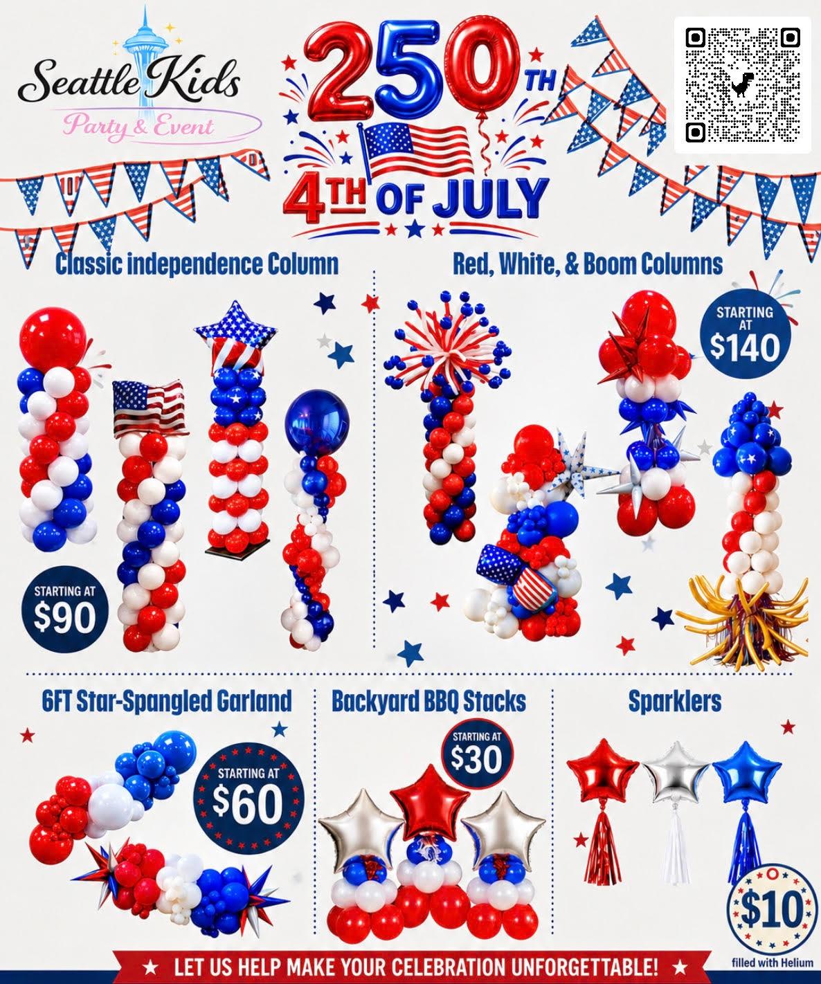 Balloon arch party setup